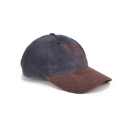 Kow Casquette en Toile Cirée - Bleu Marine/Marron