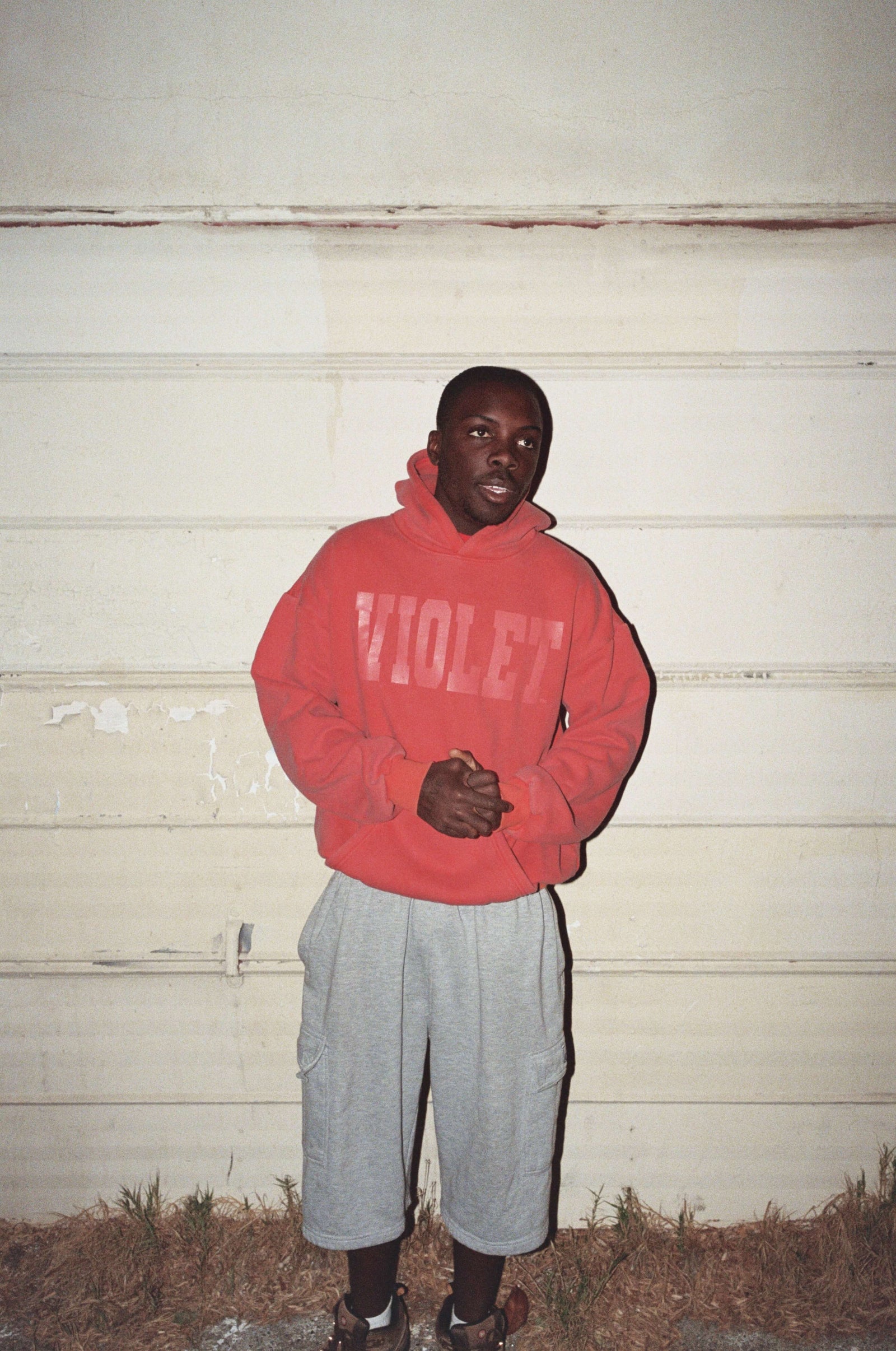 David Enth x Violet Logo Hoodie - Fire Red