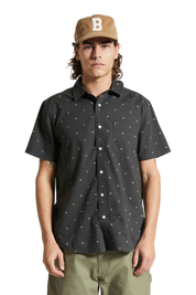 Charter Print S/S Shirt - Washed Black Pyramid