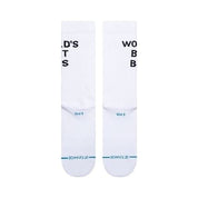 Stance x The Office World's Best Boss Crew Socks - White