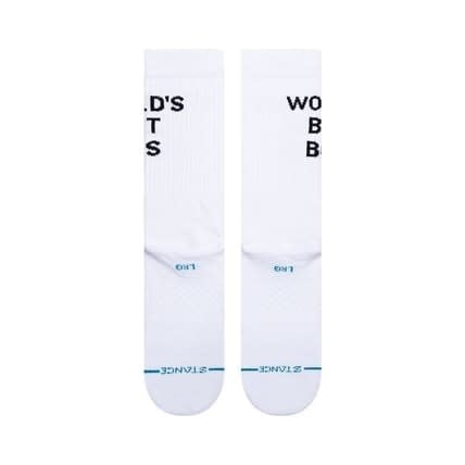 Stance x The Office World's Best Boss Crew Socks - White