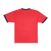 Flame Face Ringer T-Shirt - Crimson Haze