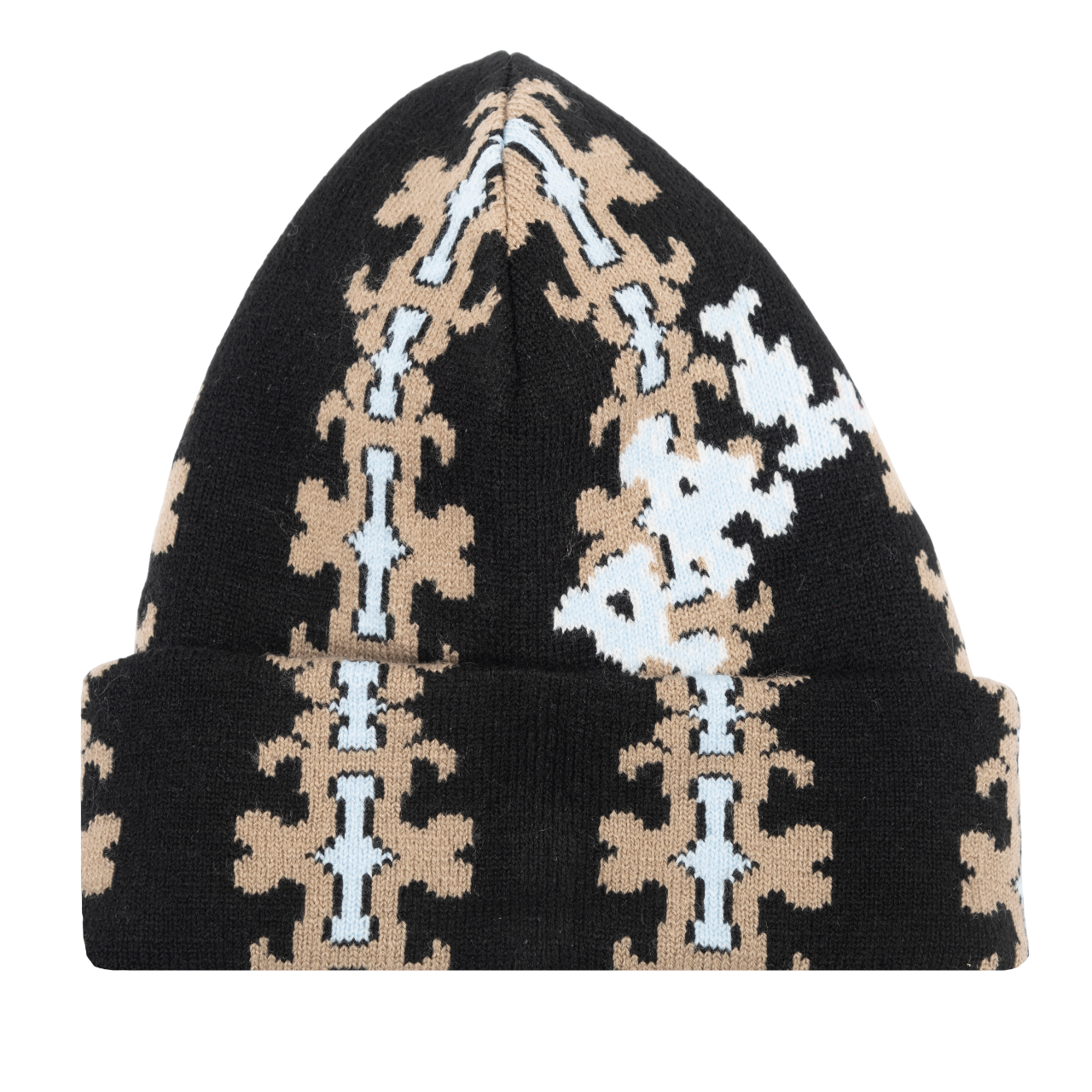 Popeye Reversible Beanie - Black/Tan/Blue