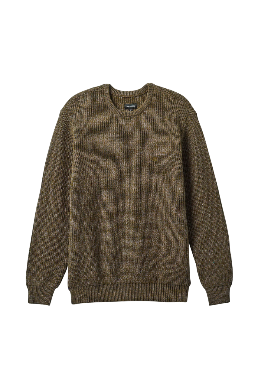 Landmark Crew Sweater - Heather Brown