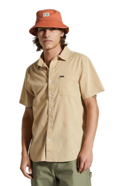 Charter Sol Wash S/S Woven Shirt - Oat Milk Sol Wash