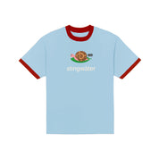Snail T-Shirt - Light Blue Ringer
