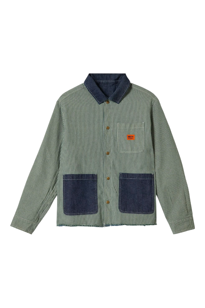 Assembly Reversible Chore Jacket - Indigo/Pine Needle/Whitecap