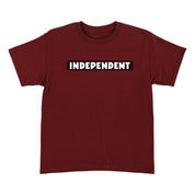T-Shirt Youth Bar Logo - Marron