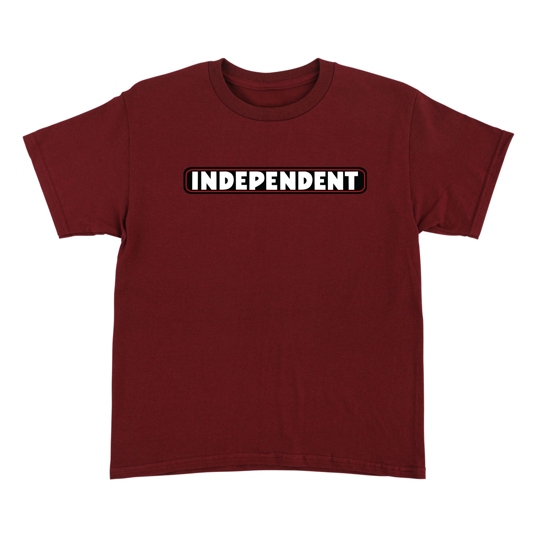 T-Shirt Youth Bar Logo - Marron