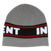 Bar Logo Skull Beanie - Grey