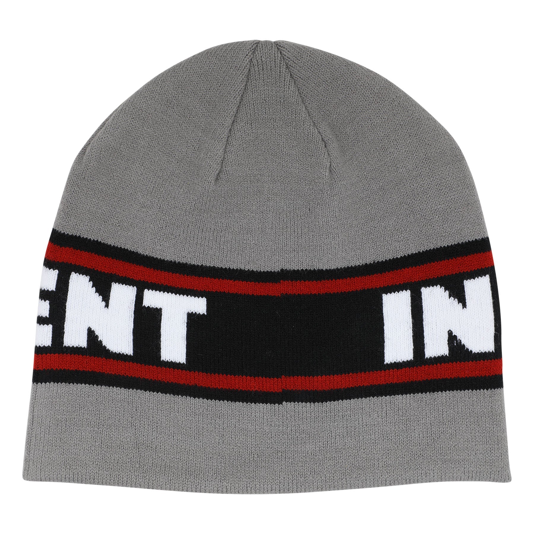 Bar Logo Skull Beanie - Grey