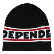 Bar Logo Skull Beanie - Black