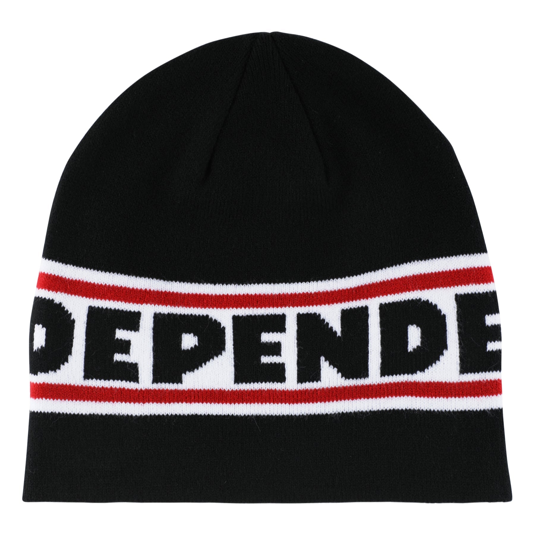 Bar Logo Skull Beanie - Black