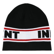 Bar Logo Skull Beanie - Black