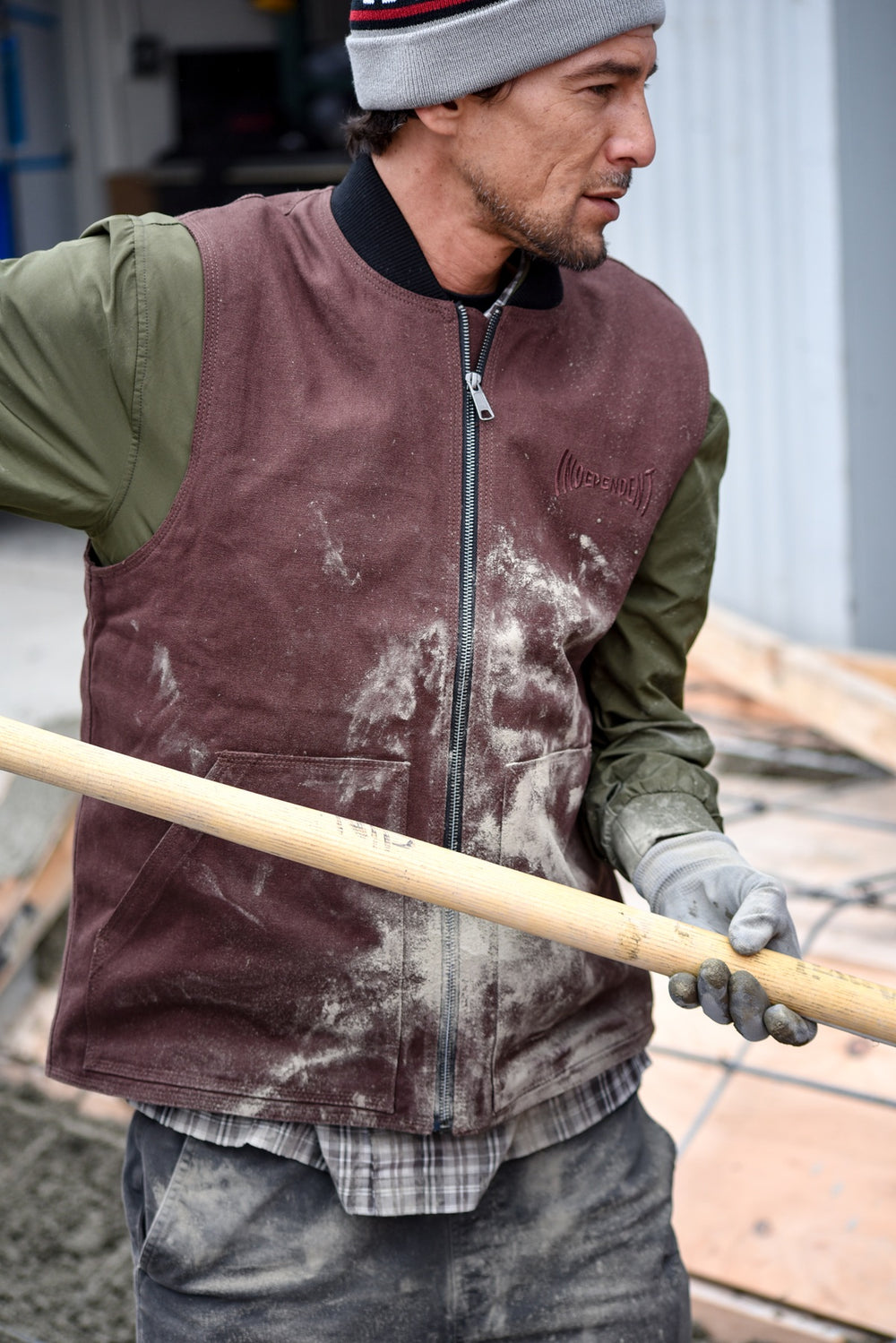 Veste en Toile Built To Grind - Chocolat