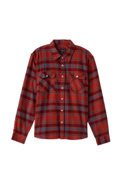 Bowery L/S Flannel - Barn Red/Flint Blue/Dark Burgundy