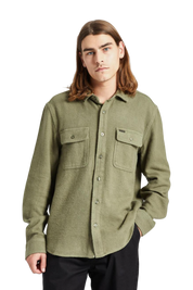 Bowery Textured Twill Overshir - Olive Surplus