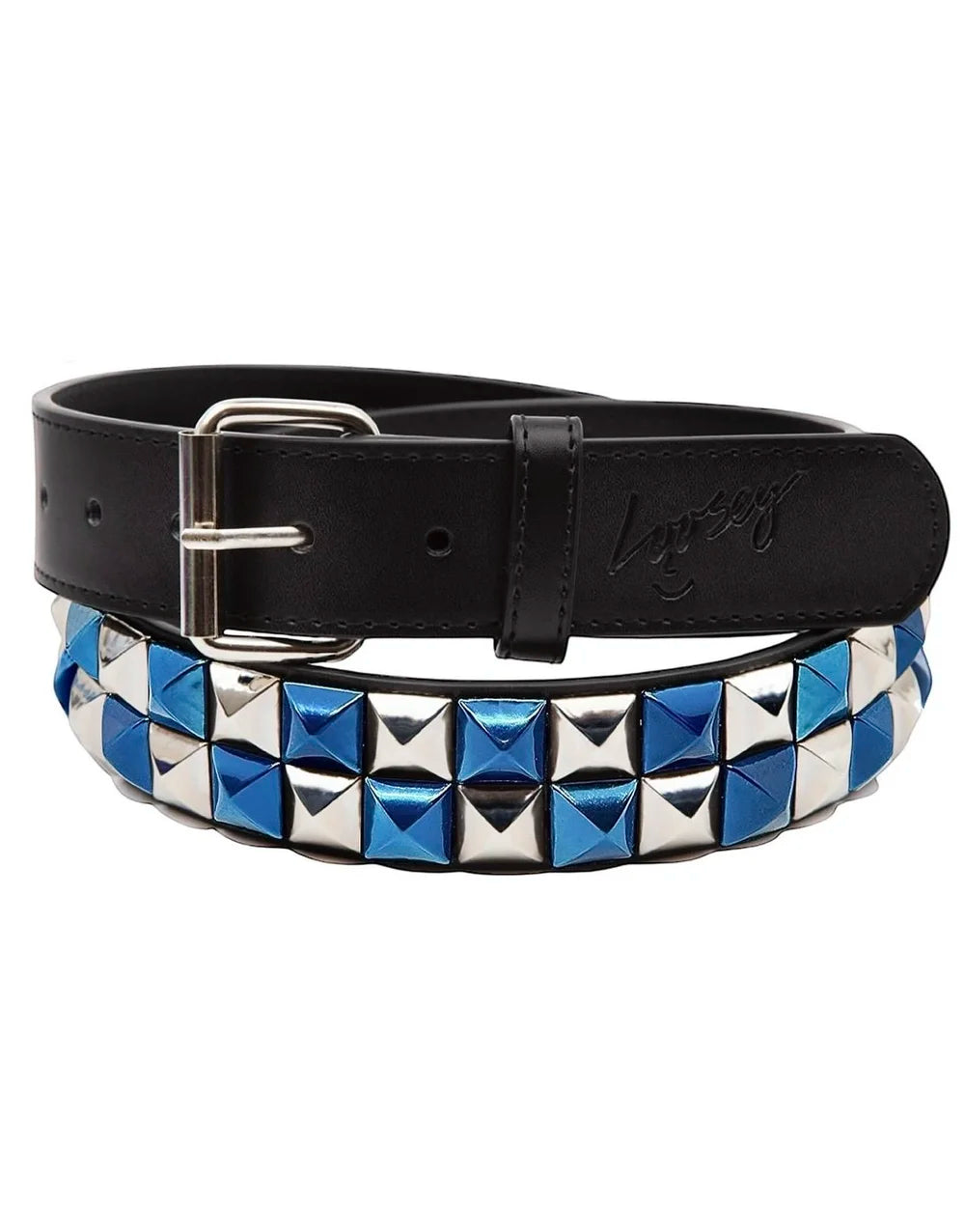 Blue Checkered Stud Finder Belt