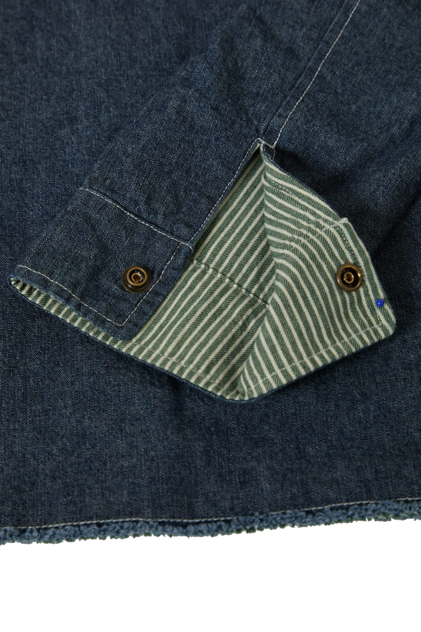 Assembly Reversible Chore Jacket - Indigo/Pine Needle/Whitecap