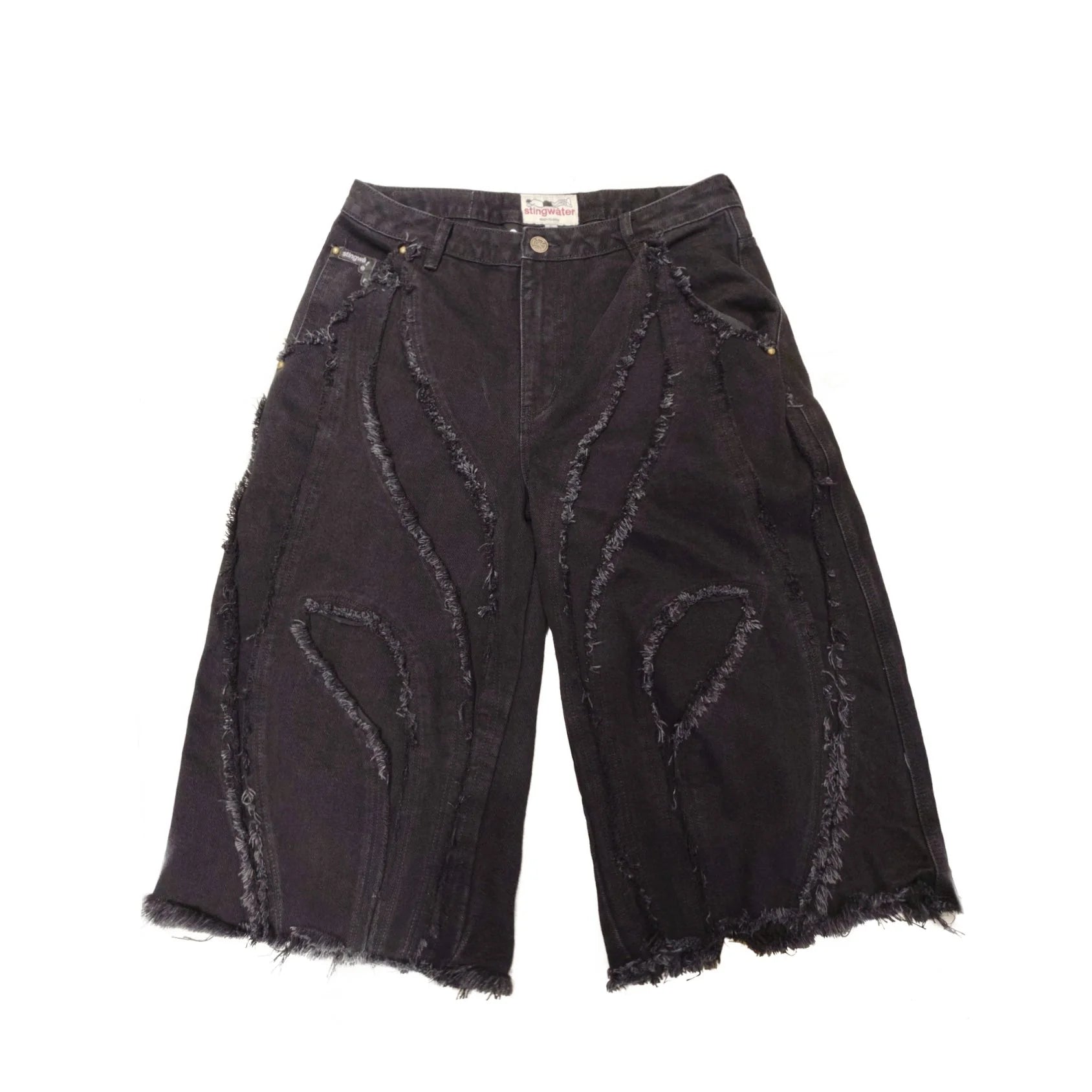 Short en jean Saloon - Noir