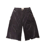 Saloon Jean Shorts - Black