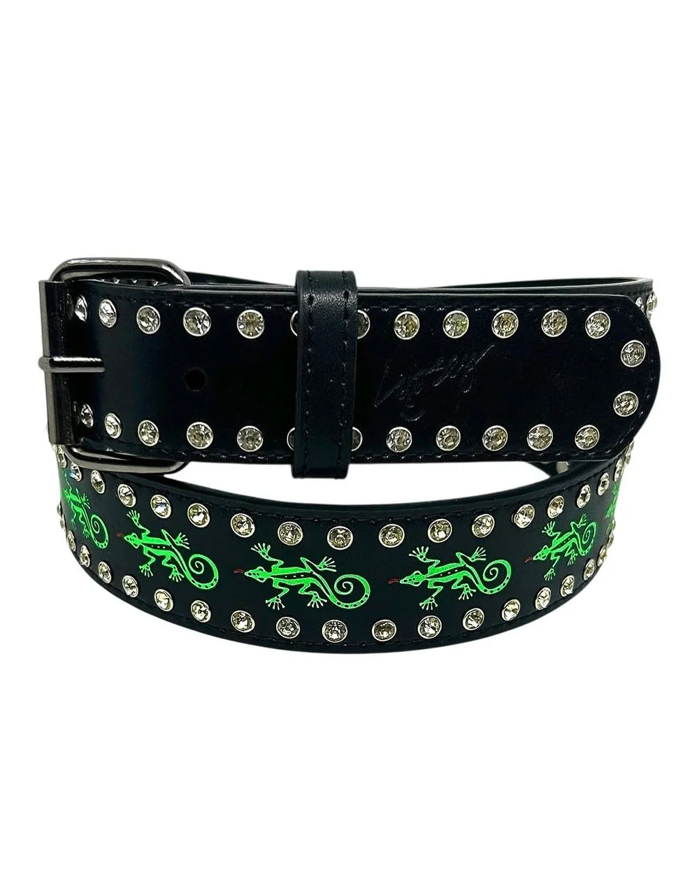 Gecko Rhinestone Belt