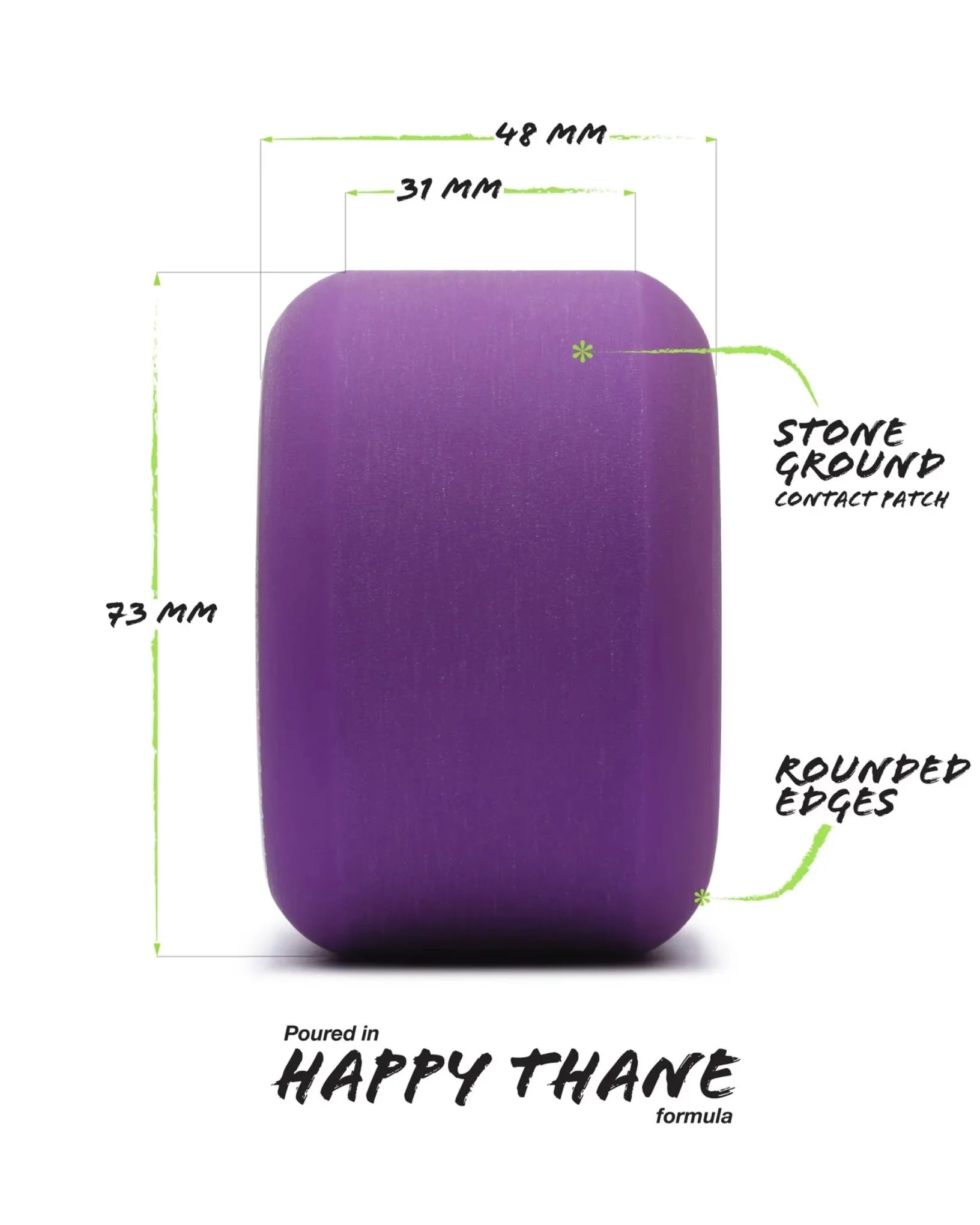 Beefcake Wheels 83A - Purple