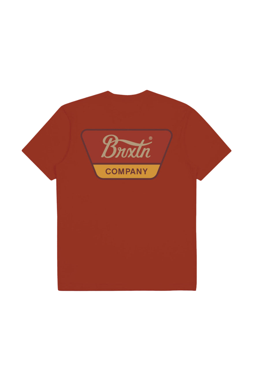 Linwood S/S Standard Tee - Barn Red/Dark Burgundy/Bright Gold