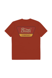 Linwood S/S Standard Tee - Barn Red/Dark Burgundy/Bright Gold