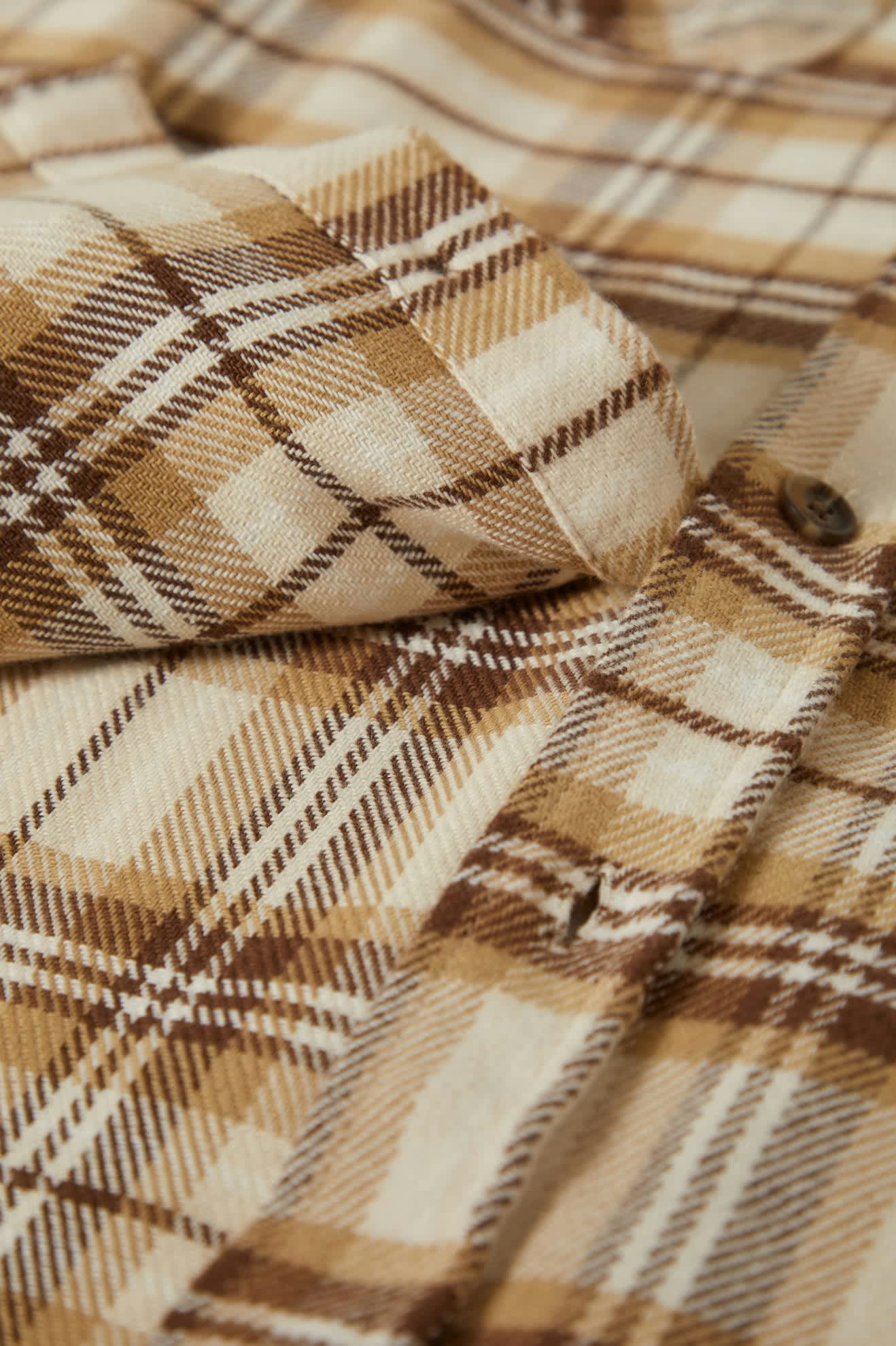 Bowery Flanelle - Blanc cassé/Sable/Brun pomme de pin