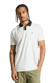 Mod Flex S/S Polo - Off White/Black