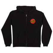 Youth Classic Dot Zip Hoodie - Black