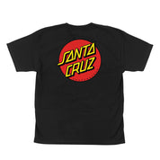 Youth Classic Dot Santa Cruz T-Shirt - Black