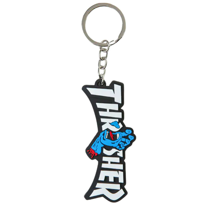 x Thrasher Screaming Logo Keychain - Black/Blue