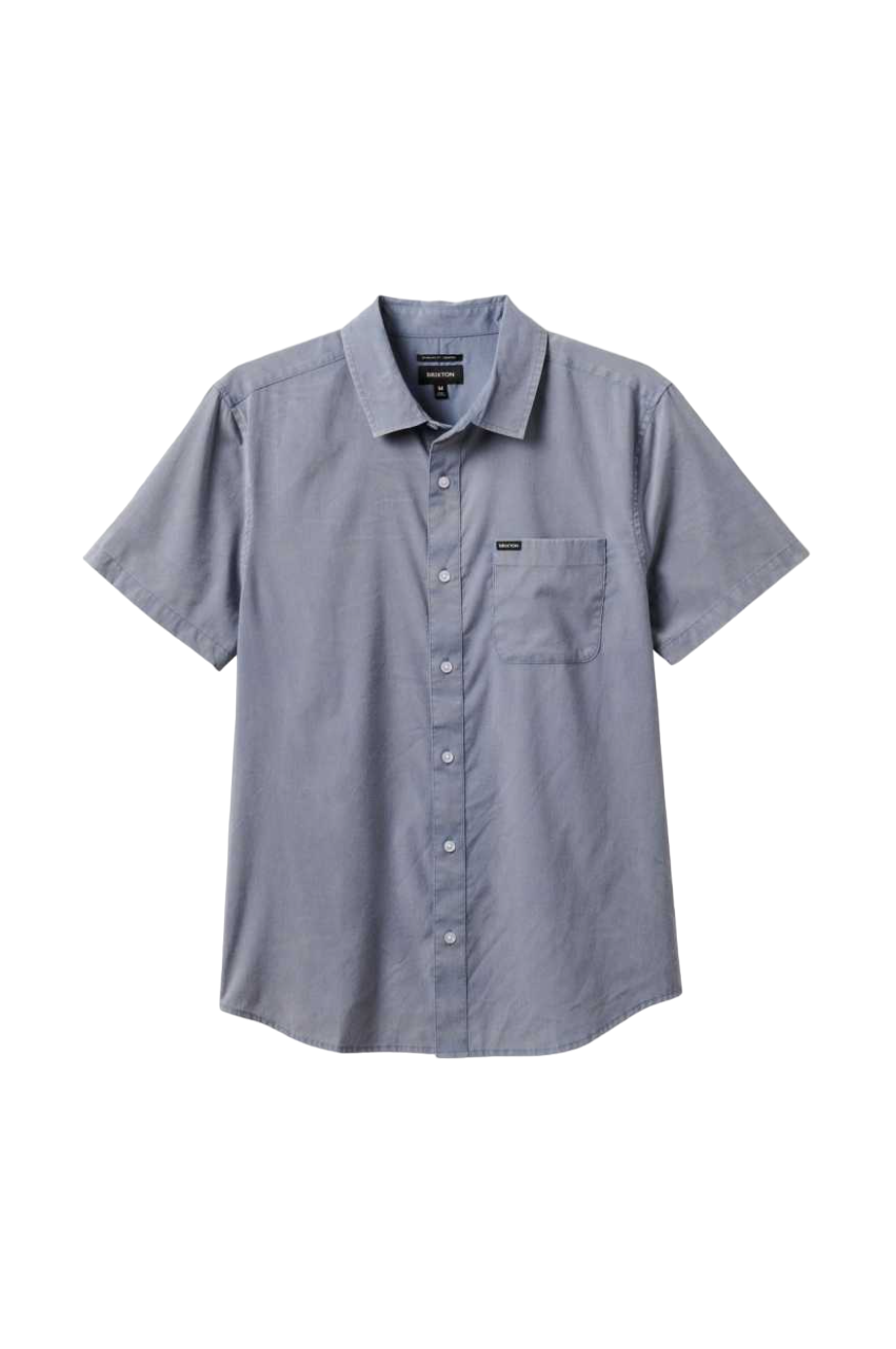 Charter Sol Wash S/S Woven Shirt - Flint Stone Blue Sol Wash