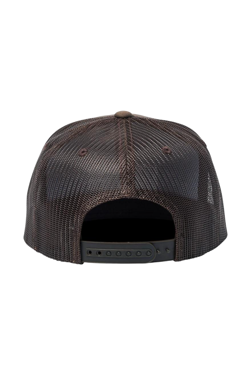 Casquette de camionneur Steadfast HP - Terre sombre/Rouge brûlé