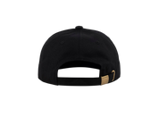 Small Script 6 Panel Classic Cap - Black/Black
