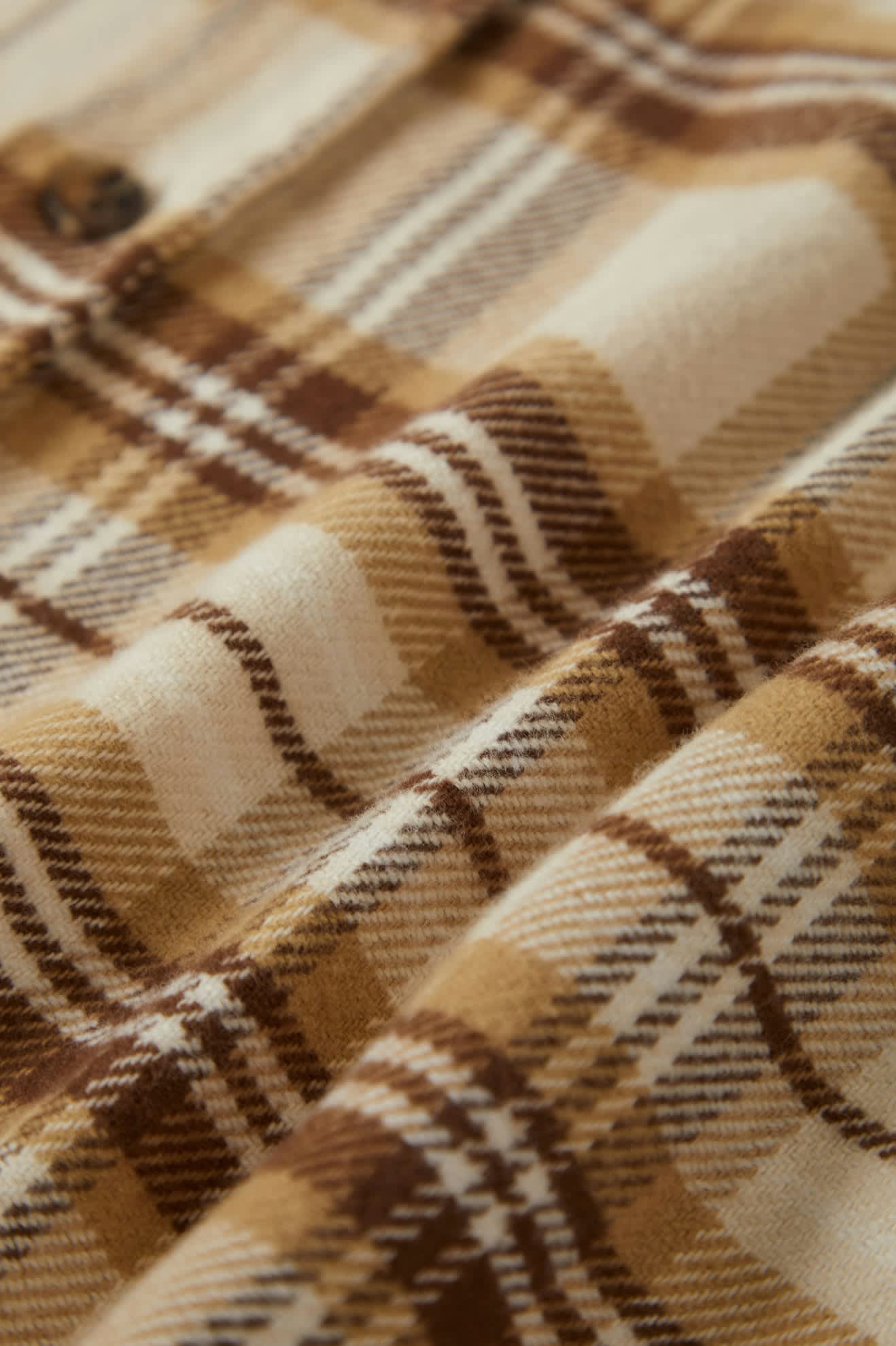Bowery Flanelle - Blanc cassé/Sable/Brun pomme de pin