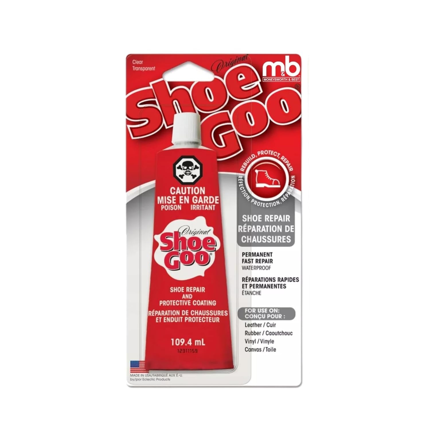 Shoe Goo 3.7oz (109.4 ML) - Clear