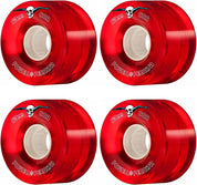 Roues Cruiser transparentes Rouge 80A - 63mm