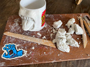 Tasse hurlante - Bleu
