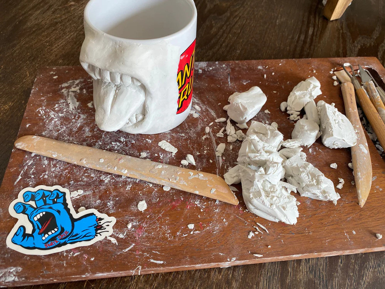 Tasse hurlante - Bleu