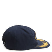 Captain Van Doren Casquette Snapback Basse Non Structurée - Bleu Marine