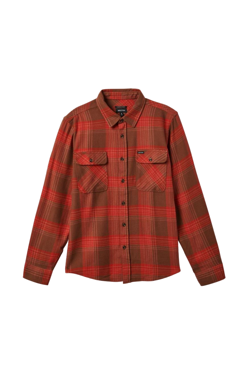 Bowery L/S Flannel - Barn Red/Bison