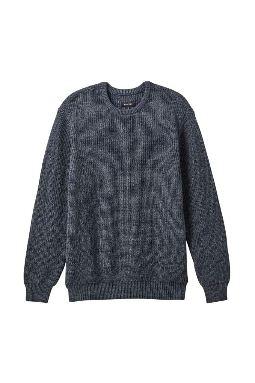 Landmark Crew Sweater - Heather Blue