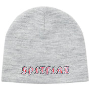 Old E Skully Beanie - Heather/Red/White