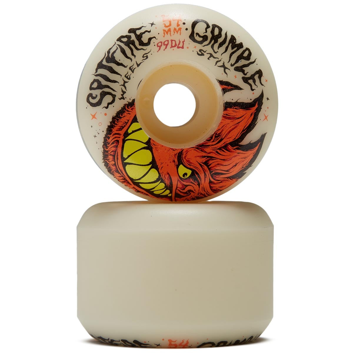 Spitfire x Grimple Stix Formula Four 99D Grimplehead Lock-In entièrement naturel - 54 mm