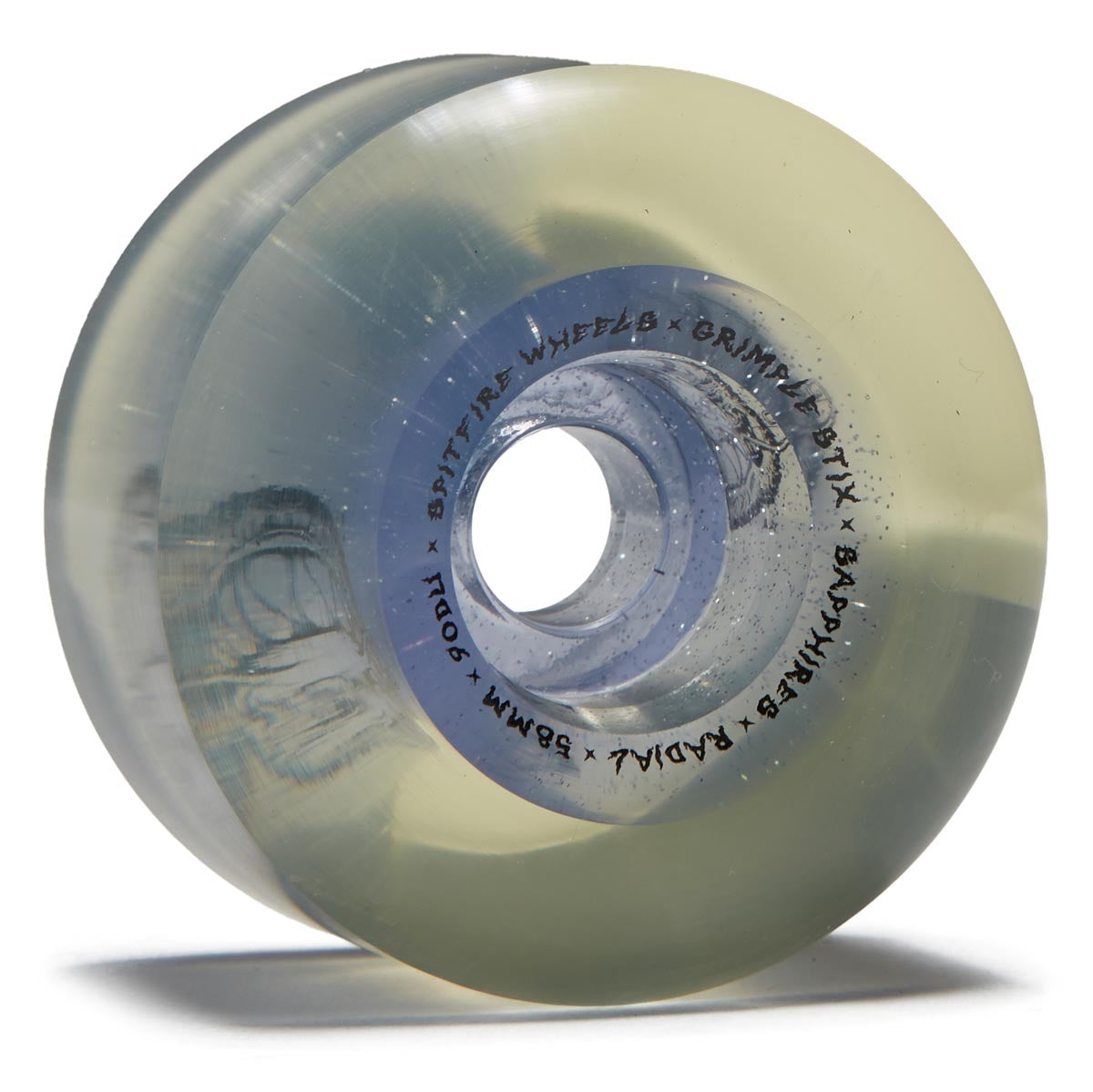 Spitfire x Grimple Stix Formula Four 90D Sapphires Grimple Dust Clear/Silver Glitter - 58mm