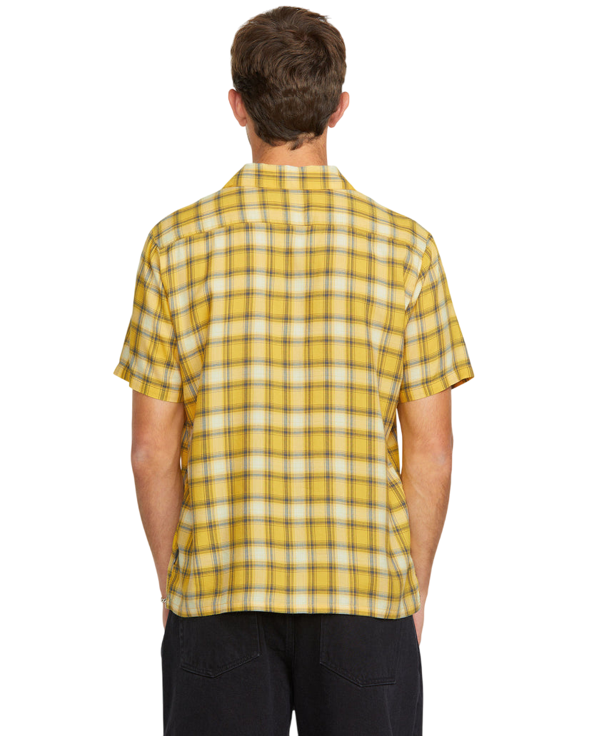 Stone Facet Chemise à Manches Courtes - Jaune Seedy