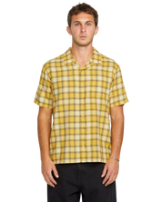 Stone Facet Chemise à Manches Courtes - Jaune Seedy